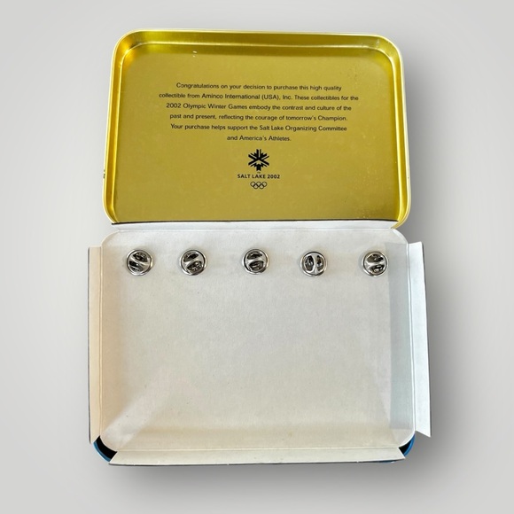 Olympics 2002 Salt Lake City Commemorative Pins Limited Edition Set Of Five Rare - Picture 5 of 16